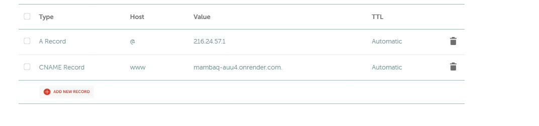 Registros DNS en Namecheap